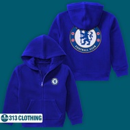Chelsea FC Children's Zipper Hoodie Jacket Chelsea FC Children's Zipper Hoodie