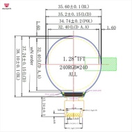 1 Piece 1.28 Inch IPS LCD Display Colorful LCD Round 240x240 Display PCB HD Ips LCD GC9A01 Driver