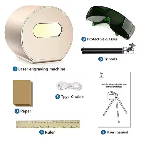 LaserPecker L1 Laser Engraving Machine Portable Mini Laser Engraving Machine Pecker L1 Desktop Etche