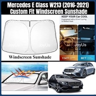 Mercedes Benz E Class W213 (2016-2021) Custom Fit Windscreen Sunshade Cover