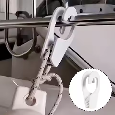 Marine Boat Rail Fender Bumper Hanger Hooks Multifunctional Professional Line Clip Adjuster Clip for