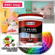 ( 15L ) SANCORA PAINT ( I-PEARL INTERIOR ) EASY CLEAN GOODY MID SHEEN FINISH / INTERIOR PAINT / pear
