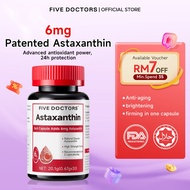 Halal Five Doctors 6mg L-Natural Astaxanthin Highly Efficient Absorption Antioxidant astaxanthin sup