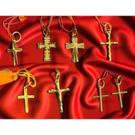 Cross Salib pendant emas 916 tulen