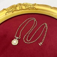 全新CHANEL頸鏈 AB7754 圓形珍珠吊墜 NECKLACE #香奈兒項鏈 #BRAND NEW #香榭站正品
