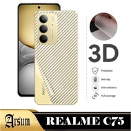 LAYAR Garskin Skin Carbon REALME C75 / REALME C75X / C71 Mobile Phone Back Screen Protector