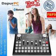 F8 / F9 Live Mixer Professional External Audio Usb Sound Card