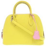 愛馬仕 Bolide 1923 25 手袋，Epsom萊姆紫色 Sylvestre 皮革，銀色五金，U 字印記（2022 年款），0774 [二手] 愛馬仕