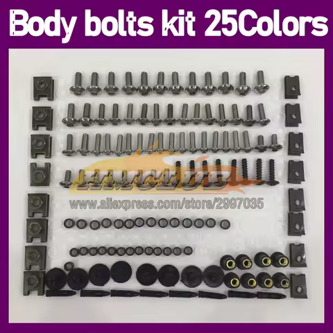268PS Body Bolt Screw Nuts For HONDA CBR250RR MC22 CBR 250RR 1990 1991 1992 1993 94 95 96 97 98 99 F