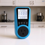 FZ1Pcs Watt Meter,Socket-type Power Meter,Overload Protection,Kilowatt Wattage Voltage AMP Tester,El