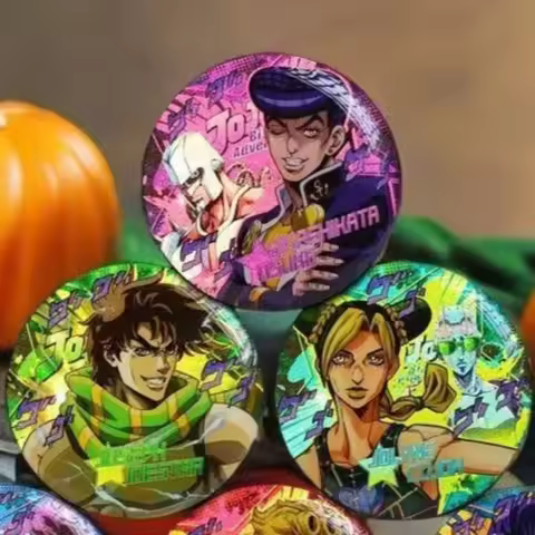 Fashion Brooch Joseph & Jolyne Anime Josuke Higashikata Badge Set For Bizarre Adventure Collection C