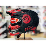 MT STREET FIGHTER Dual Sport Helmet + Spare Visor (AZTEC)