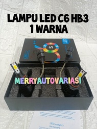 Lampu LED C6 Hb3 1 warna dus hitam