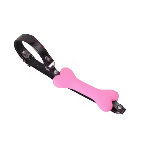 Flirting Silicone Dog Bone Ball Gag Mouth Gag Adult Couples Game Punishment Role Play Props