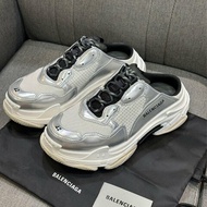 💎Han's house精品服飾💎Balenciaga TRIPLE S 巴黎世家 復古 老爹涼 半拖 懶人鞋 鞋