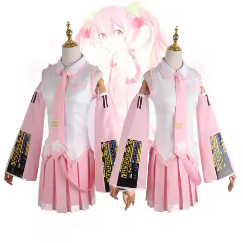 Pink Cosplay Outfit For Virtual Idol Complete Set Of Cos Play Costume Of Japanese School Uniform In 