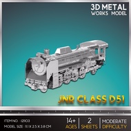 3d Metal Model JNR Class D51 I21103 The Product Is A Self-Assembly Sheet.
