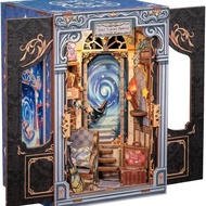 Cutefun Book Nook Kit, DIY Miniature House Kit for Teens, Book Nook Kits for Adults,