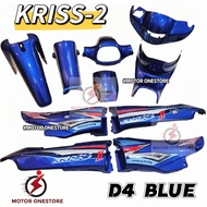 Kriss2 Cover set BLUE with sticker Kriss 2 D4 BLUE "MOTOR ONESTORE"