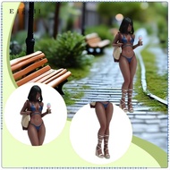 Eigell 3D Model of A Girl in  at 1:24 Scale, Character for Diorama, Miniature Scenery, Model Train.