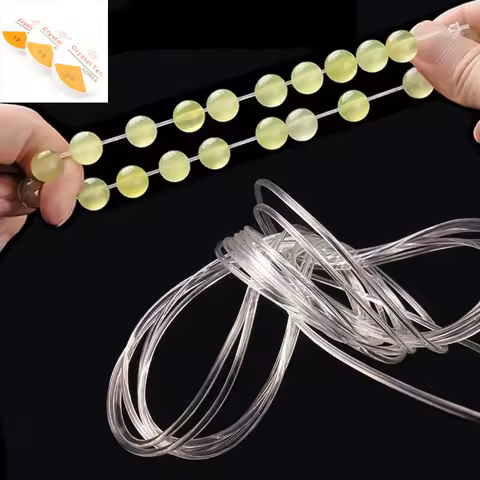 1Roll Transparent Elastic Crystal Line Beading Cord String Wire Thread For Jewelry Making DIY Neckla