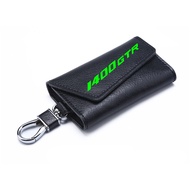 3D cowhide Key key case Holder Chain Collection Keychain for KAWASAKI GTR 1400 GTR1400/CONCOURS Logo