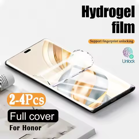2-4pcs Silicone Flexible Hydrogel Soft Film For Honor 200 100 90 80 70 Pro Plus X9a X9b X8a X8b X60 
