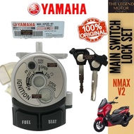 NMAX 155 V1 V2 NMAX155 Key Set Ignition Main Switch Lock Suis Kunci Fuel Tank Cap Ori B6H-H252E-01 1