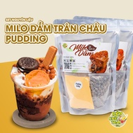 Milo Dầm Trân Châu Pudding Vị Cacao Thơm Ngon - Set Lớn 15 Ly - Bếp Chè Thái