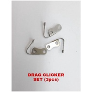 Drag clicker for most spinning reel