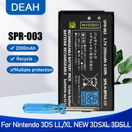SPR-003 2000mAh 3.7V Rechargeable Lithium Baery For Nintendo 3DS LL/XL NEW 3DSXL NEW 3DSLL Replacement Baery With Tools