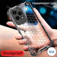 KK Honor 200 Lite 5G 2024 Shockproof Bumper Transparent Honeycomb Casing For Honor 200 Lite 200Lite 