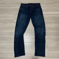 近全新 LEJ Levi's levis 502 72775-0012 W31 L34 深藍刷色上寬下窄牛仔褲 512 **