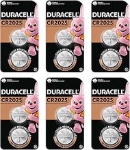 Duracell [Bundle] Specialty CR2025 Lithium Coin Battery 3V pack of 2 x 6