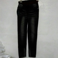 182 Beige Heart Pocket Jeans s