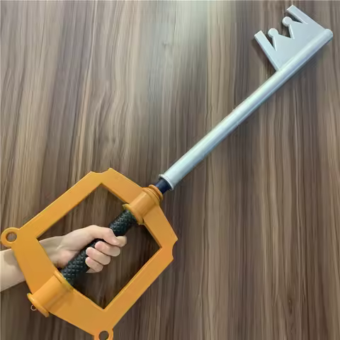 Game Cosplay Prop Kingdom Hearts Gold Key 1:1 PU Weapon Movie Game Anime Cos Kids Role Play Gift Saf