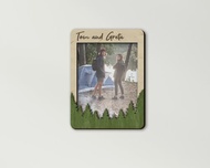 定製文字森林相框單個 20x25 厘米相框樹木輪廓裝飾