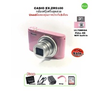 CASIO EXILIM EX-ZR5100 Camera 12.76MP FULL HD movie 5X lens wide zoom lens กล้องฟรุ้งฟริ้งสุดสวย WiFi มือสองคุณภาพประกัน