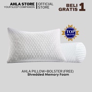 FULL PREMIUM MEMORY FOAM HOTEL Bolster Pillow Memory Foam Pillow