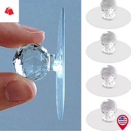BK-Transparent Cabinet Handles/ Self-Adhesive Acrylic Crystal Furniture Handle Hardware/ for Drawer 
