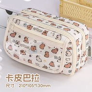 Hot-selling Window Flip Printed Pencil Case Large Capacity Nine-Layer Partition Storage Pain Bag Pen