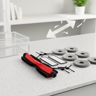 Replacement Kit for Xiaomi X20 Max/X20 Pro: Main Brush, Side Brush, Mop Pad, Filter, Dust Bag