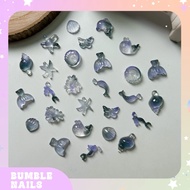 Hk04- 50pcs Nail Art Accessories 3D Glow in the dark DIY Decoration Nail Jewelry 3D Nail Art Accesso