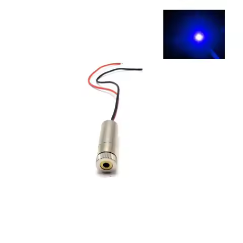 Industrial / Laboratory 5mW 450nm 12x35mm Blue Laser Diode Dot Module 3-5V
