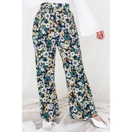 Floral Chamomile Modern Pant Casual Korean Style Smal Wide Leg Pant Europe Stylish Modern Pant