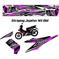 UNGU STRIPING MOTIF STICKER STRIPING VARIATION YAMAHA JUPITER MX OLD LATEST VARIATION PURPLE POLET S