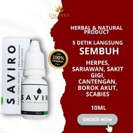 Saviro Herbal 10ml – Medicine for Herpes, Mouth Ulcers, Toothache, Scabies