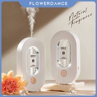 Automatic Air Freshene Wall Mounted Wireless Essential Oil Diffuser Hotel Humidifier Rechargeable Aroma Diffuser Air Freshener Home Toilet Aromatherapy flower