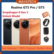 Unlock Realme GT5 Pro Snapdragon 8 Gen 3 Realme GT5 Snapdragon 8 Gen 2 150w/240w Fast Charge AMOLED 