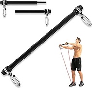 Resistance Band Bar, Portable Pilates Bar with Resistance Bands Home Gym Workouts Stick Squat Yoga Pilates Flexbands Kit for Full Body Shaping